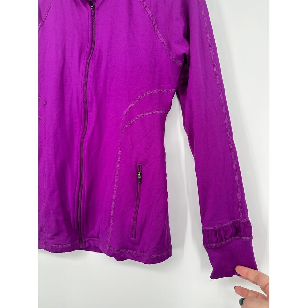 SPANX Active Contour Zip Up women’s size S purple - Picture 5 of 8